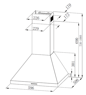 Вытяжка MONSHER TOP 60 B - image 4