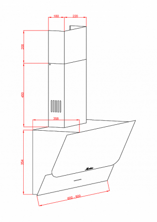 Вытяжка MONSHER TOWN S 60 B - image 4