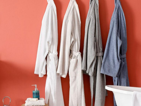 Халат Plain S-M и Полотенце 50х90 см - image 2