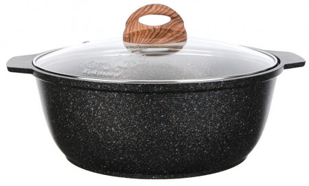 Жаровня Kukmara 4л со стекл. крышкой Granit ultra жго41а - image 1