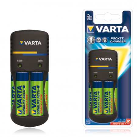 Зарядное устройство VARTA EE Pocket 57662 1*BL + 4xAA 2500 mAh - image 1