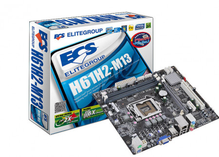 Материнская плата EliteGroup H61-M13 LGA1155 DDR3  (PCI Slot) - image 1