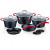 Набор посуды Berlinger Haus BH-1166N Black Stone Touch Line